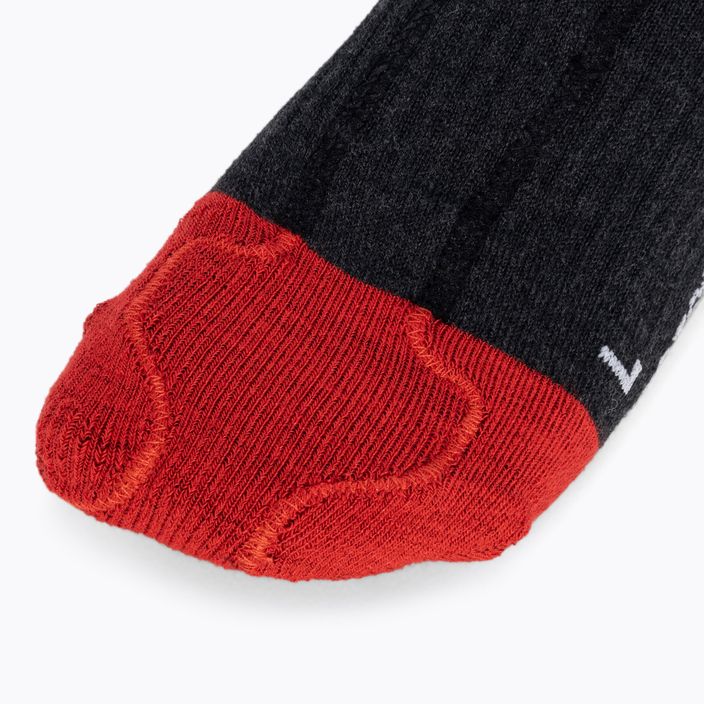LENZ fűtött sízokni Heat Sock 5.1 Toe Cap Regular Fit szürke-piros 1070 4