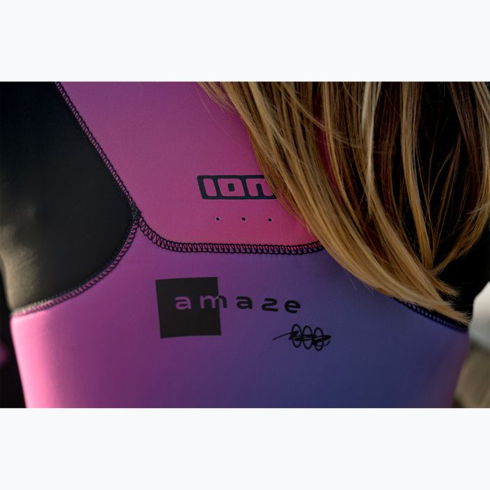 Női ION Amaze Core 4/3 Front Zip rózsaszín színátmenetes búvárruha 11
