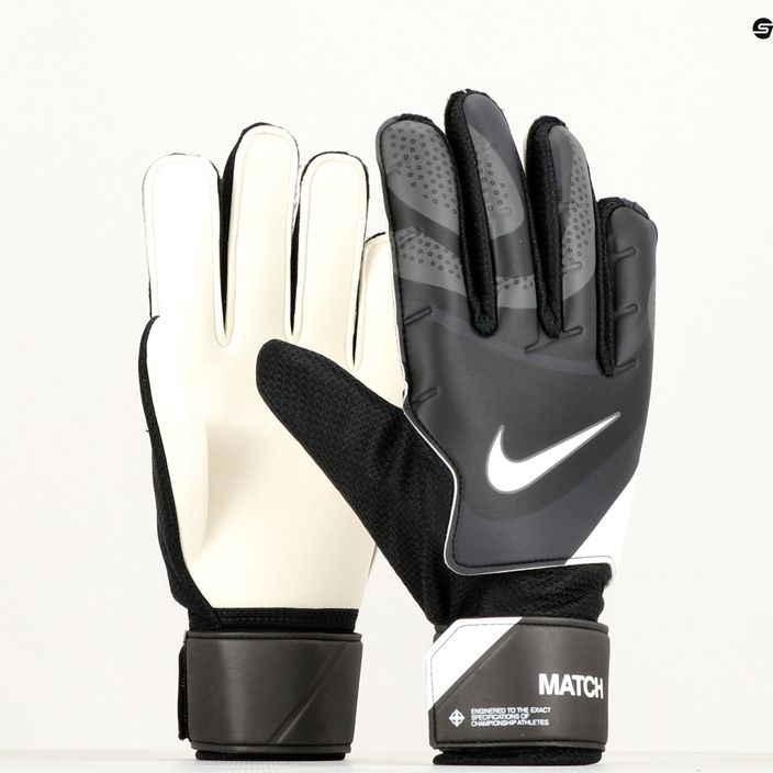 Nike Match kapuskesztyű fekete/sötétszürke/fehér 6