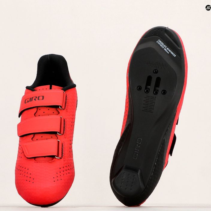 Férfi Giro Stylus világos piros országúti cipő 8