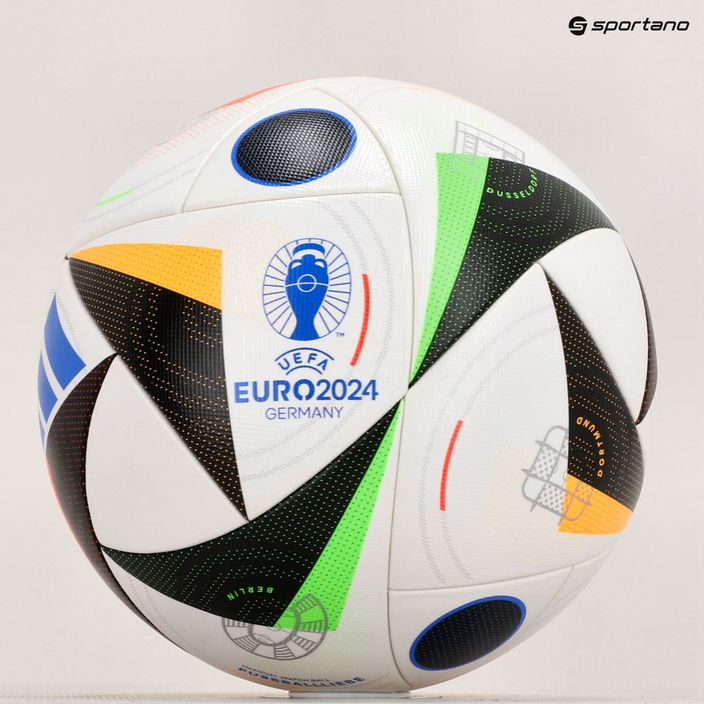 Focilabda adidas Fussballliebe Competition Euro 2024 white/black/glow blue méret 4 5