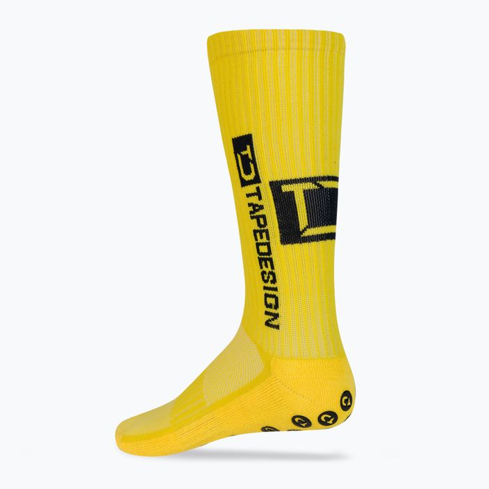 Férfi futball zokni Tapedesign csúszásgátló sárga 2