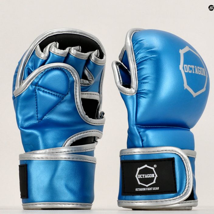Octagon Mettalic MMA sparring kesztyű kék 7