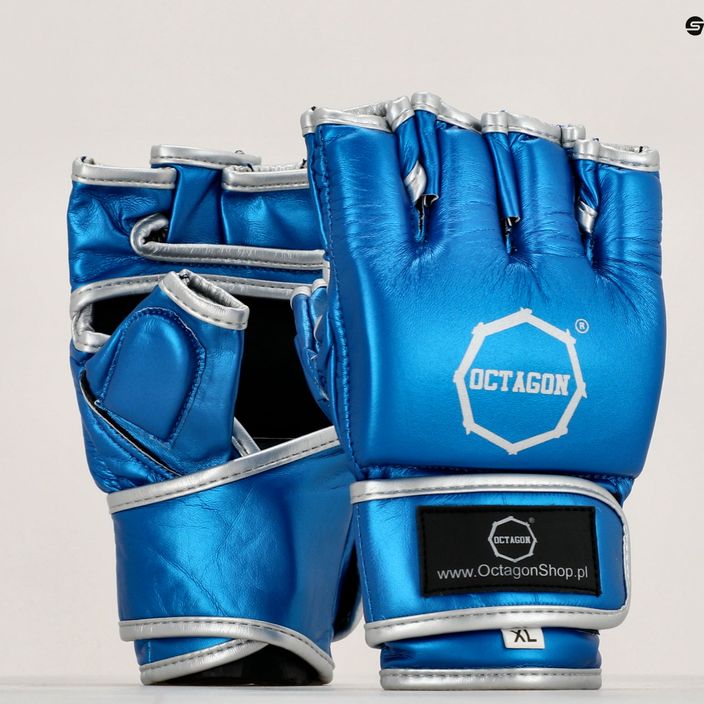 Octagon grappling kesztyű MMA kék 7