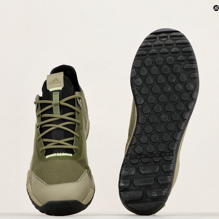 Férfi platform kerékpáros cipő adidas FIVE TEN Trailcross LT focus olive/pulse lime/orbit green 12