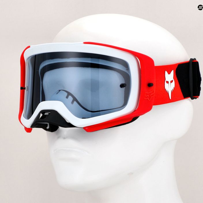 kerékpáros szemüveg Fox Racing Airspace Core fluorescent red/smoke 8