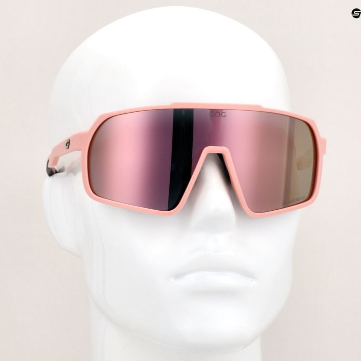 GOG Okeanos matt poros rózsaszín/fekete/polikromatikus rózsaszín napszemüveg 10