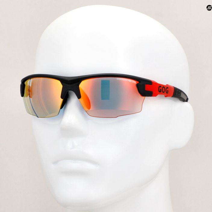 GOG Steno C matt fekete/piros/polikromatikus piros napszemüveg 11