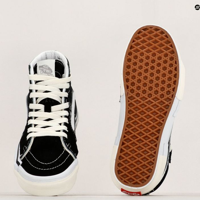 Vans SK8-Hi Reconstruct fekete/igazi fehér cipő 10