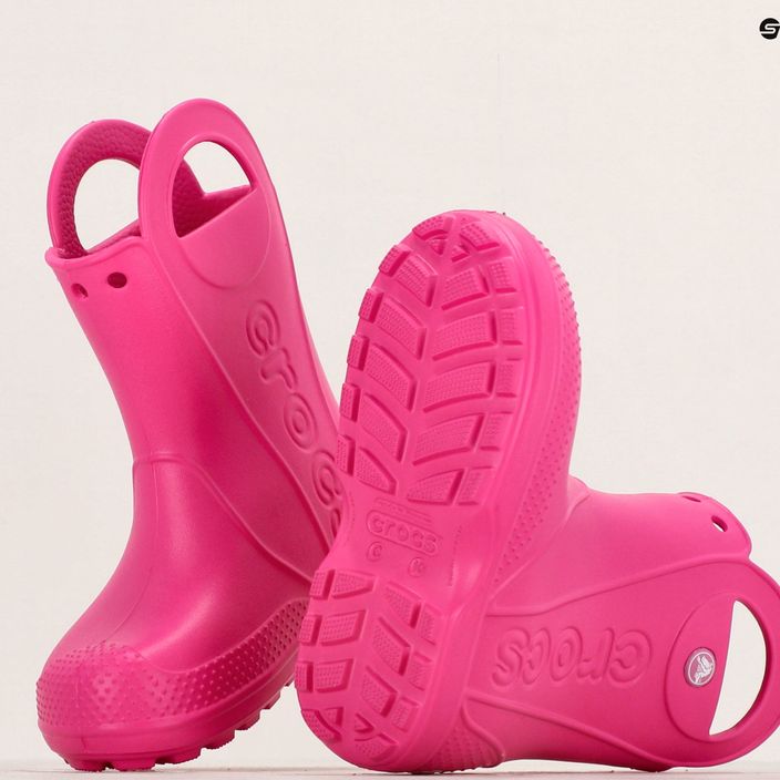 Gyermek gumicsizma Crocs Handle Rain Boot Kids candy pink 10
