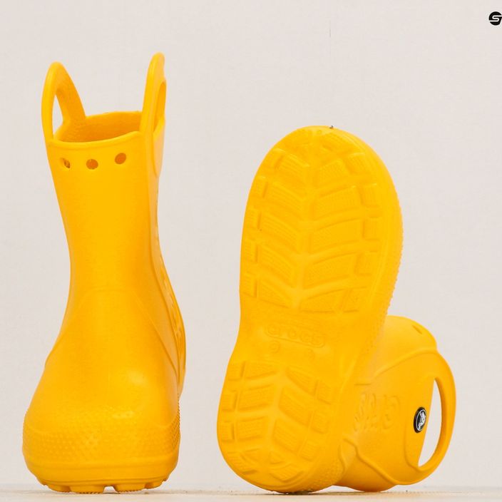 Gyermek gumicsizma Crocs Handle Rain Boot Kids yellow 10