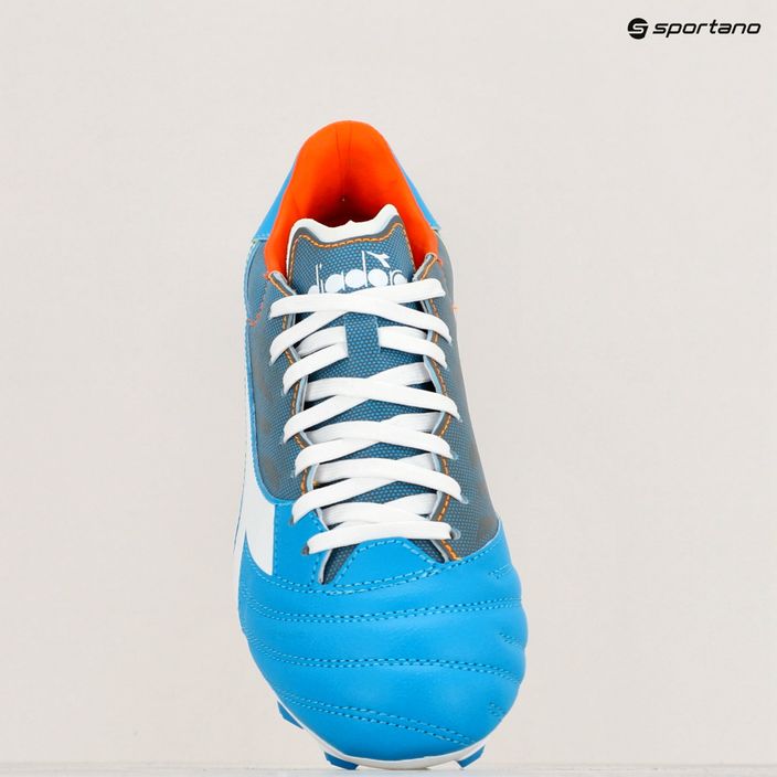 Férfi futballcipő Diadora Brasil Elite Veloce GR LPU blue fluo/white/orange 16