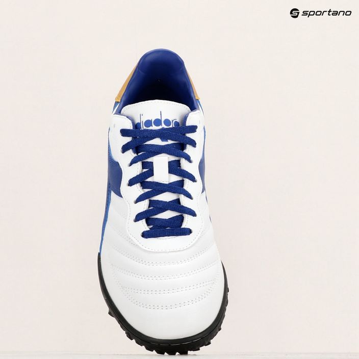 Férfi futballcipő Diadora Brasil 2 R TFR white/blue/gold 11