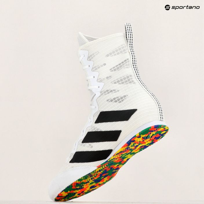 adidas Box Hog 4 felhő fehér/mag fekete/felhő fehér boksz cipő 10