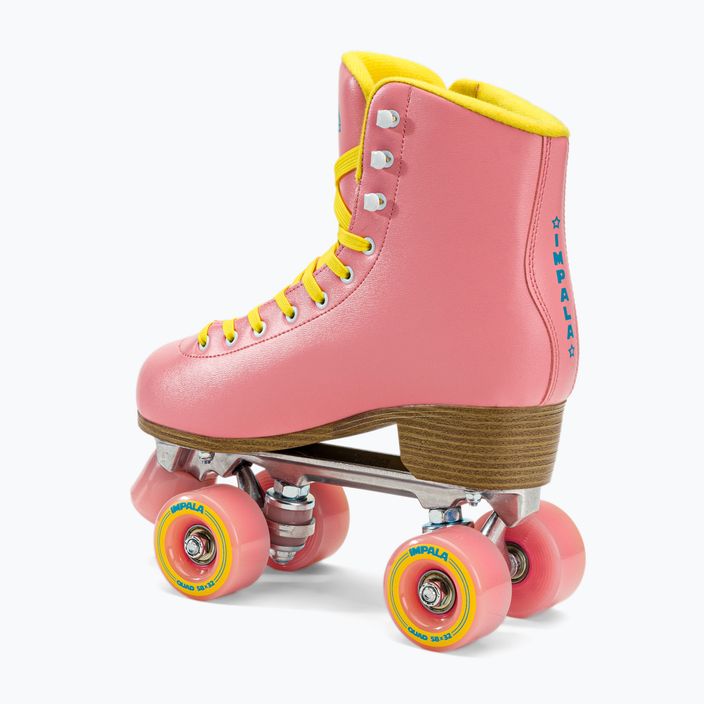 Női IMPALA Quad Skates rózsaszín és sárga 2