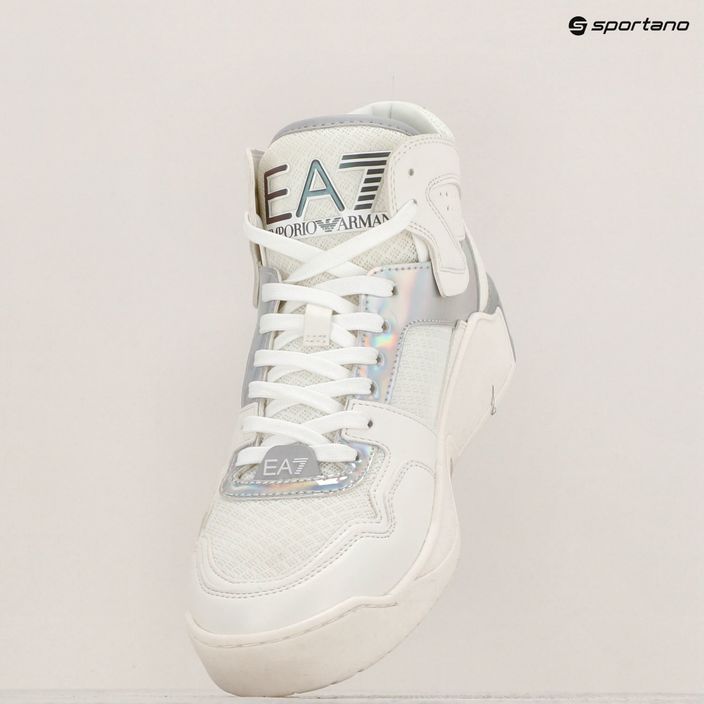 Cipő EA7 Emporio Armani Basket Mid white/iridescent 9