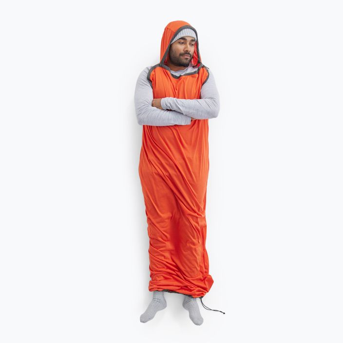hálózsák bélés Sea to Summit Reactor Extreme Sleeping Bag Liner Mummy CT spicy orange/beluga 8