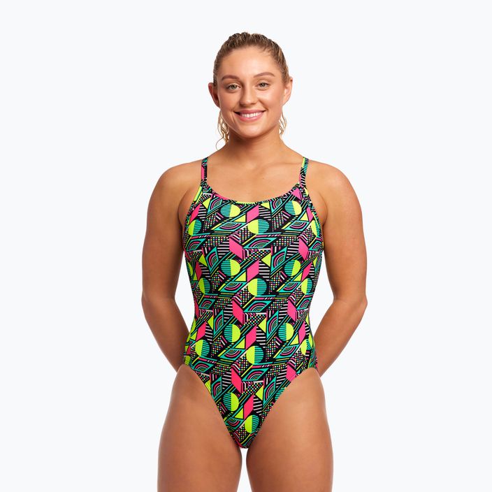 Női egyrészes fürdőruha Funkita Diamond Back One Piece pont mátrix 6