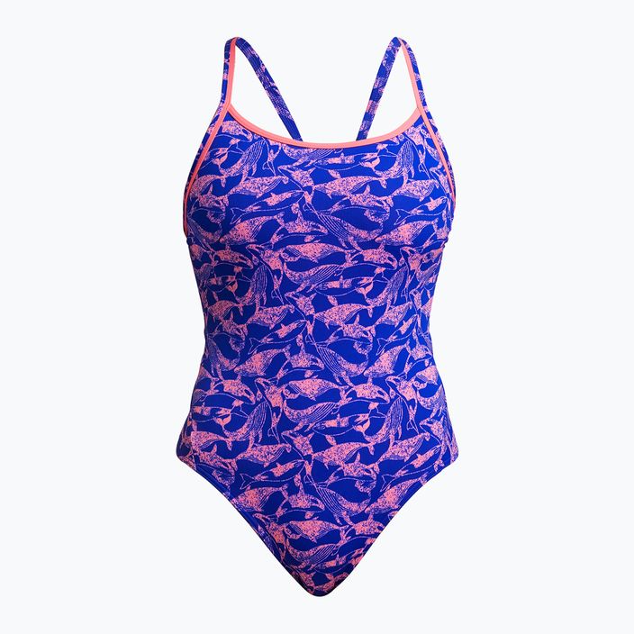 Női Funkita Diamond Back One Piece egyrészes nercszínű rózsaszínű fürdőruha