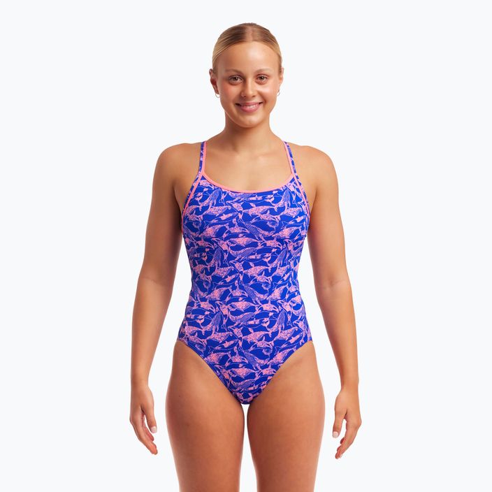 Női Funkita Diamond Back One Piece egyrészes nercszínű rózsaszínű fürdőruha 5