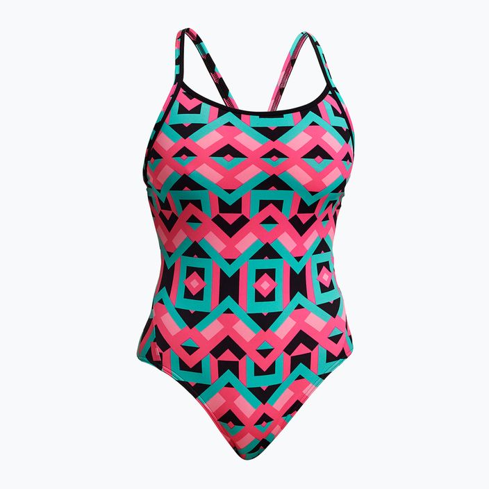 Női egyrészes fürdőruha Funkita Diamond Back One Piece szögletes öreg