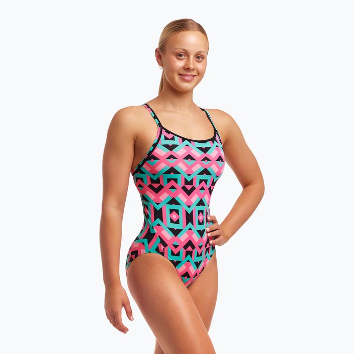 Női egyrészes fürdőruha Funkita Diamond Back One Piece szögletes öreg 2