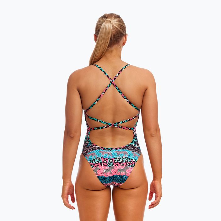 Funkita Strapped In One Piece wild things női egyrészes fürdőruha 3