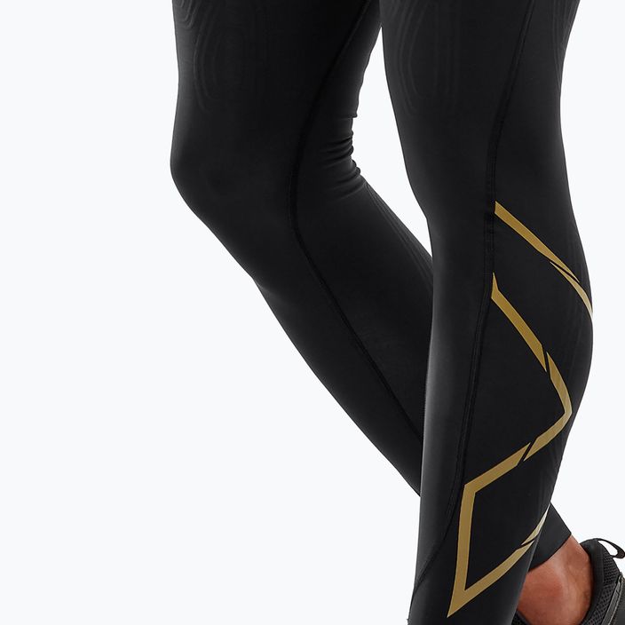 Férfi 2XU Force kompressziós edző leggings fekete és arany MA5365B 7