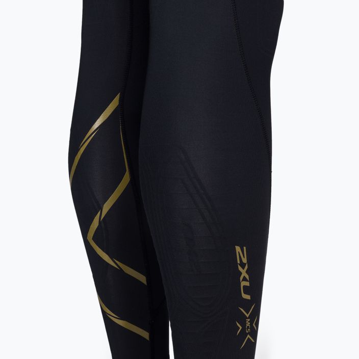 Női edző leggings 2XU Force Mid-Rise Compression fekete és arany WA5367B 4