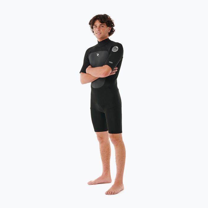 Rip Curl Omega 2 mm Back Zip Springsuit black férfi neoprén ruha 2