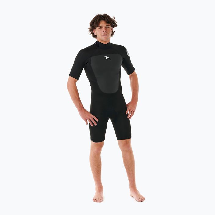 Rip Curl Omega 2 mm Back Zip Springsuit black férfi neoprén ruha 4