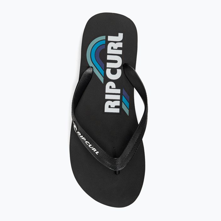 Férfi Rip Curl Surf Revival Logo Open Toe Flip Flop 6244 fekete 19YMOT 6