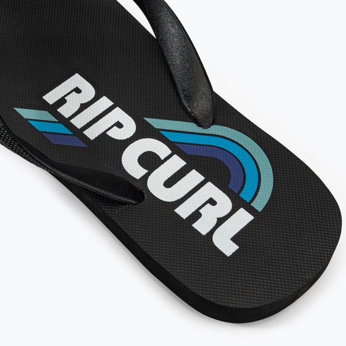 Férfi Rip Curl Surf Revival Logo Open Toe Flip Flop 6244 fekete 19YMOT 8