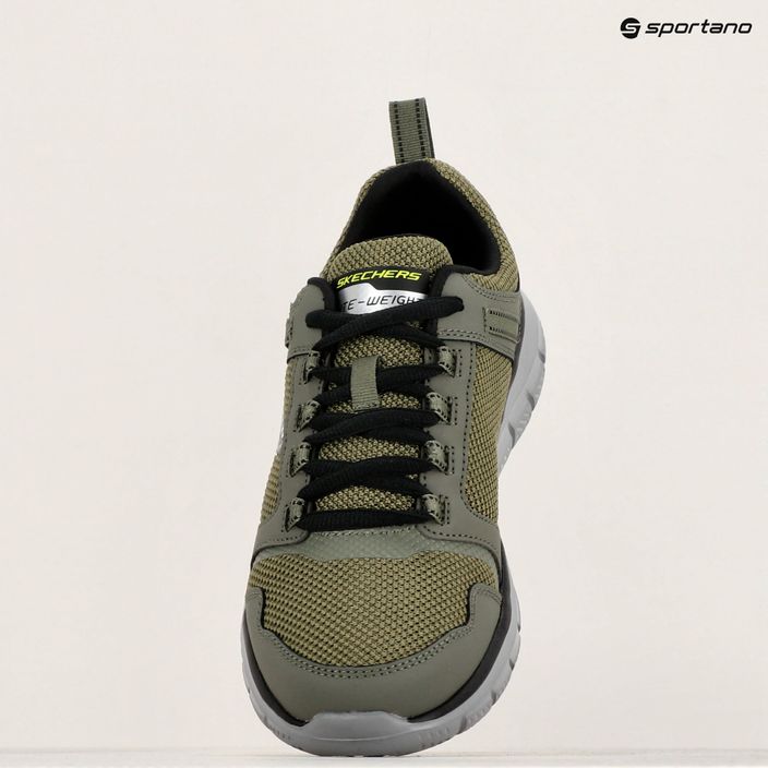 férfi cipő SKECHERS Track Knockhill olive/grey/black 9