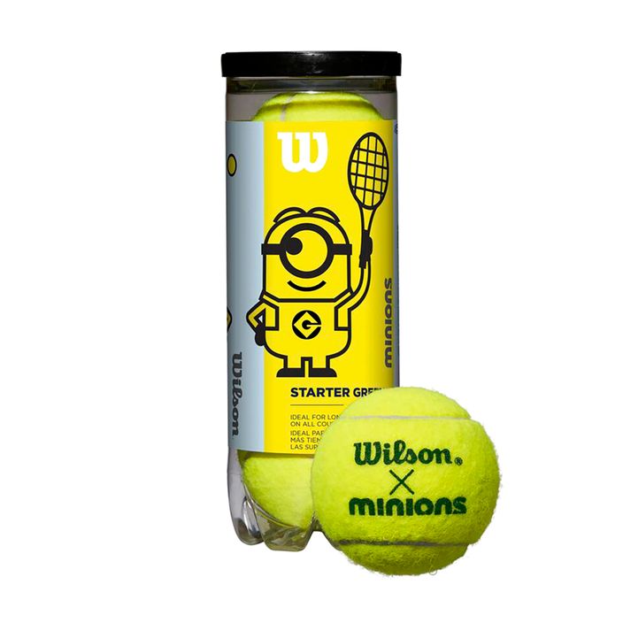 Wilson gyermek teniszlabdák 3 db. Minions Stage 1 zöld WR8202501