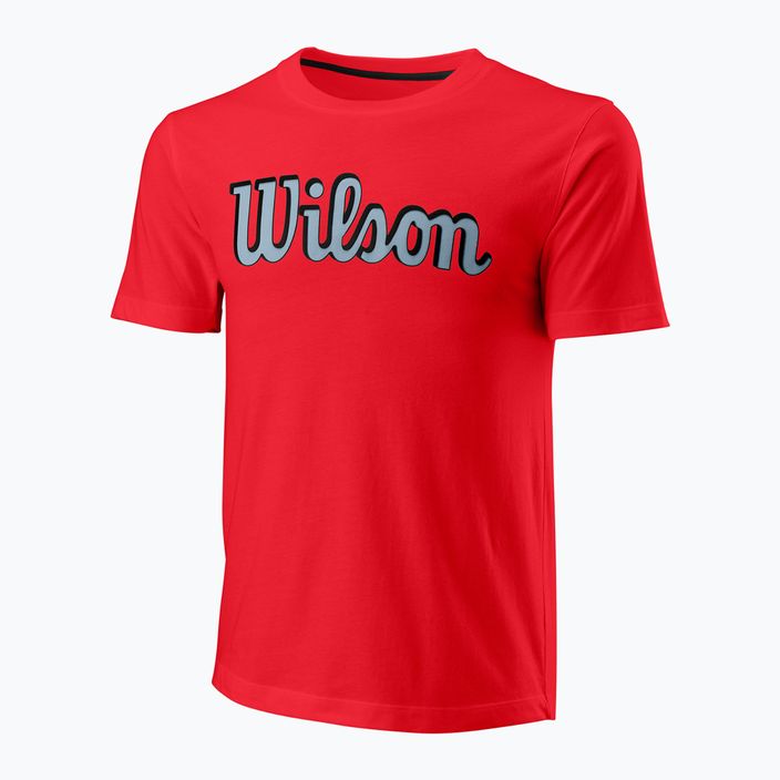 Férfi tenisz póló Wilson Script Eco Cotton Tee wilson piros