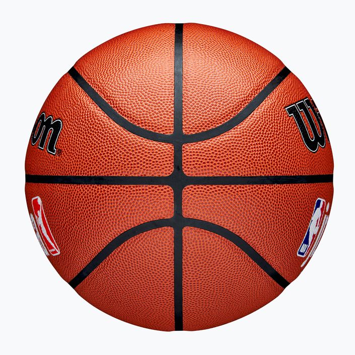 Gyermek kosárlabda Wilson NBA JR Fam Logo Indoor Outdoor barna méret 5 6
