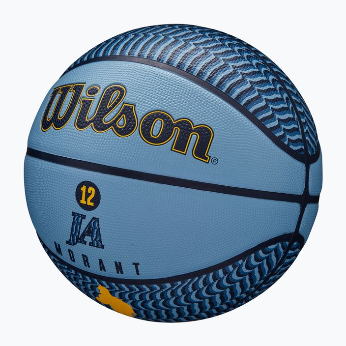 Wilson NBA Player Icon Outdoor kosárlabda Morant kék 7-es méret 3