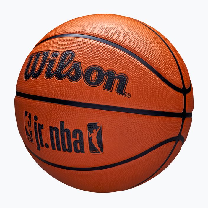 Gyermek kosárlabda Wilson NBA JR Drv Fam Logo barna 4-es méret 3
