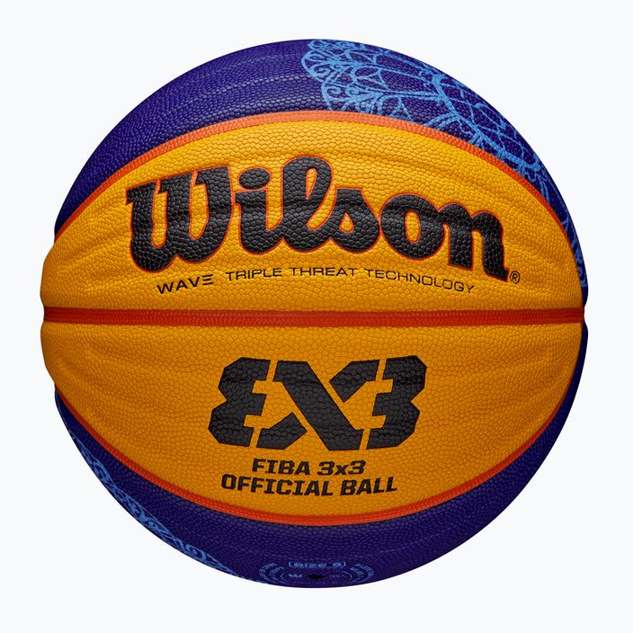 Wilson Fiba 3x3 kosárlabda Paris Retail kosárlabda 2024 kék/sárga 6-os méret