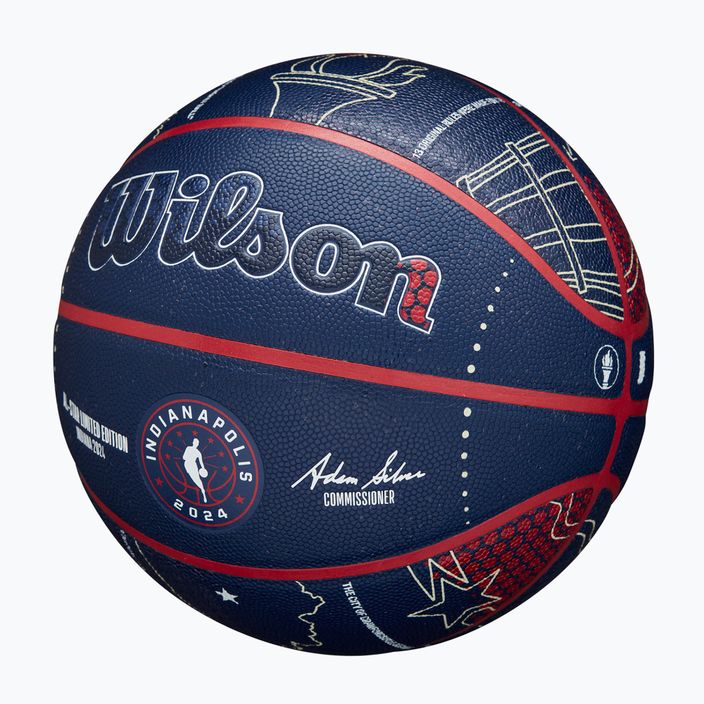 Wilson 2024 NBA All Star Collector kosárlabda + doboz barna 7-es méret 3