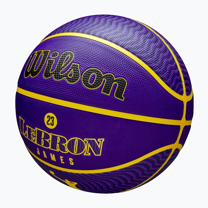 Wilson NBA Player Icon Outdoor kosárlabda Lebron kék 7-es méret 3