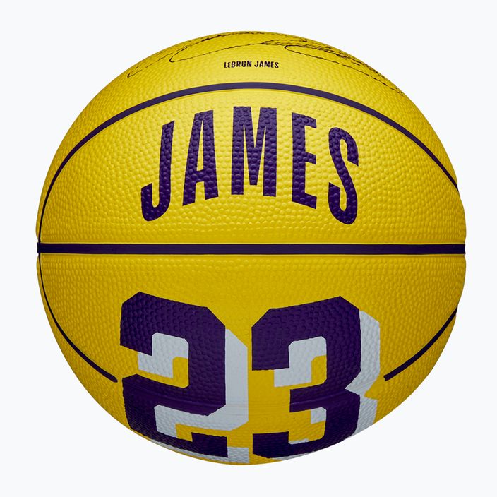 Wilson NBA Player Icon Mini Lebron Mini sárga 3-as méretű gyermek kosárlabda