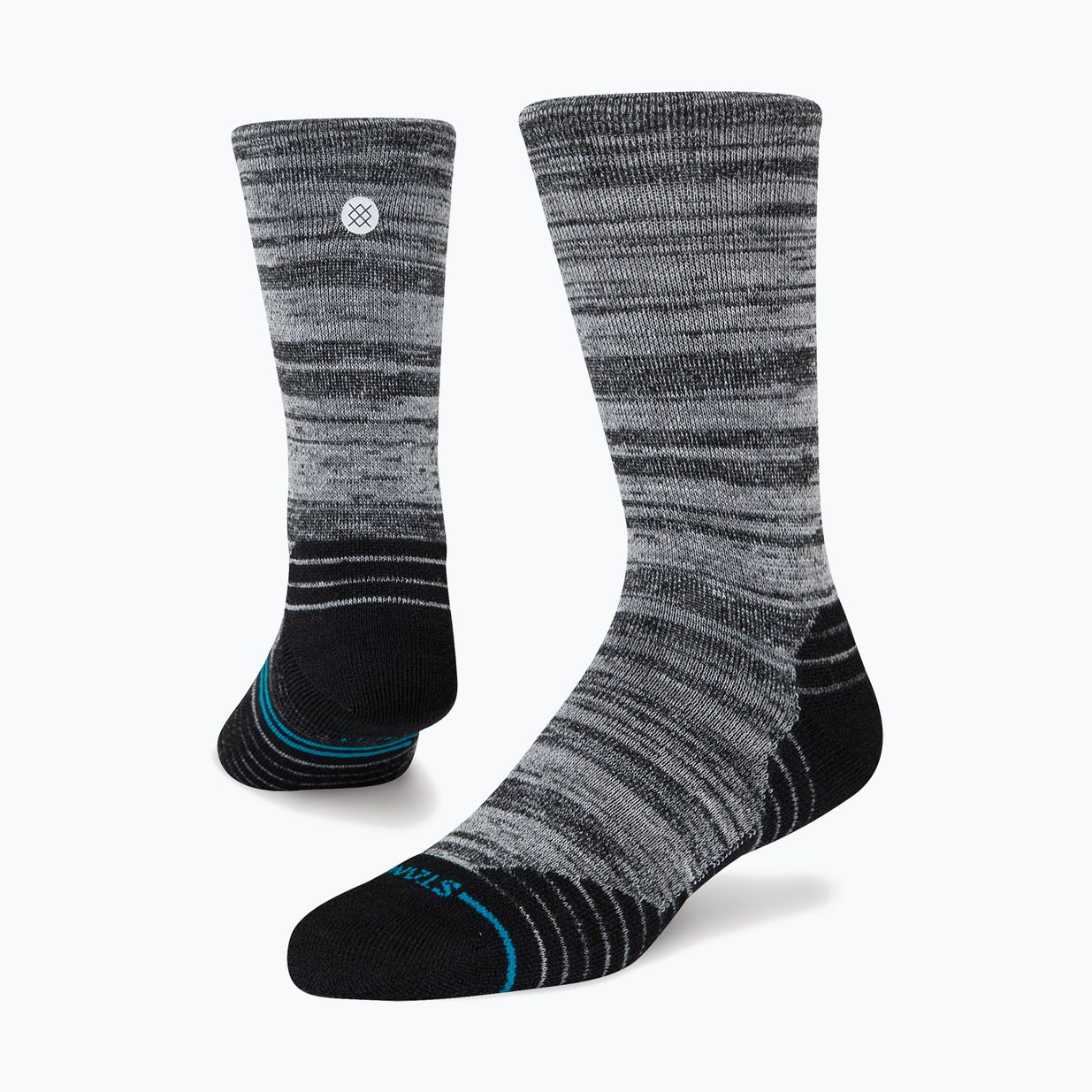 Stance Mid Wool Crew futó zokni fekete