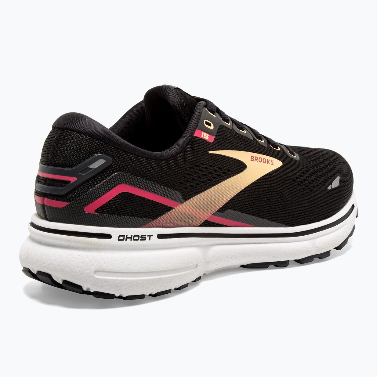 női futócipő  Brooks Ghost 15 black/orange/raspberry 10