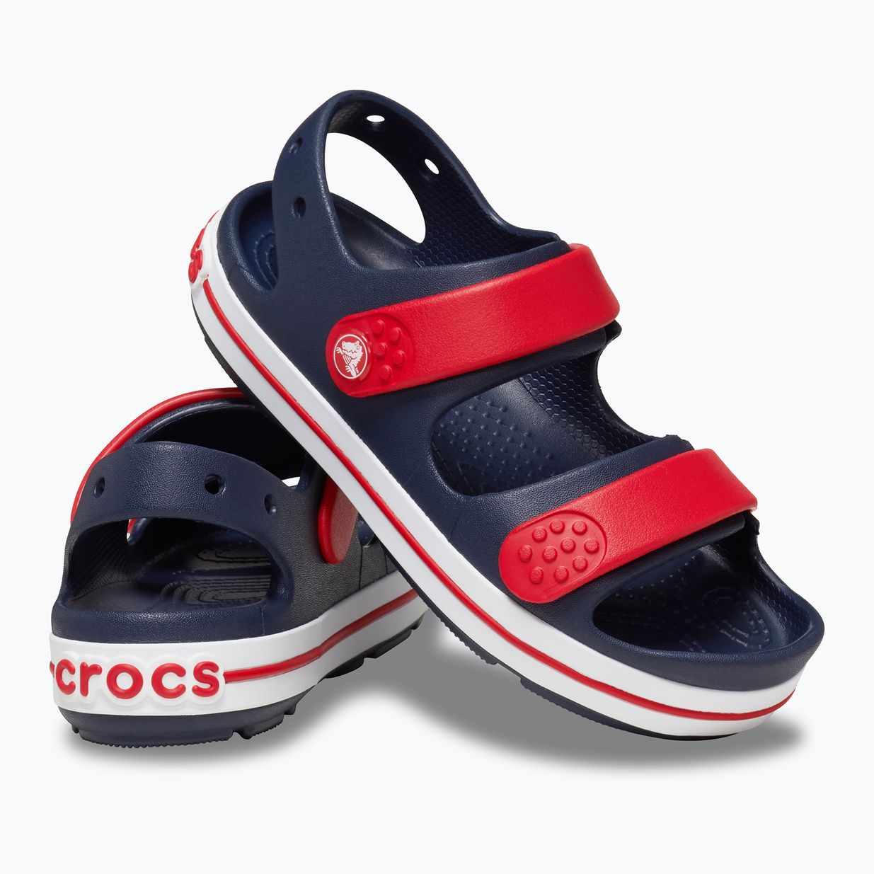 Gyermek szandál Crocs Crocband Cruiser Kids navy/varsity red 10