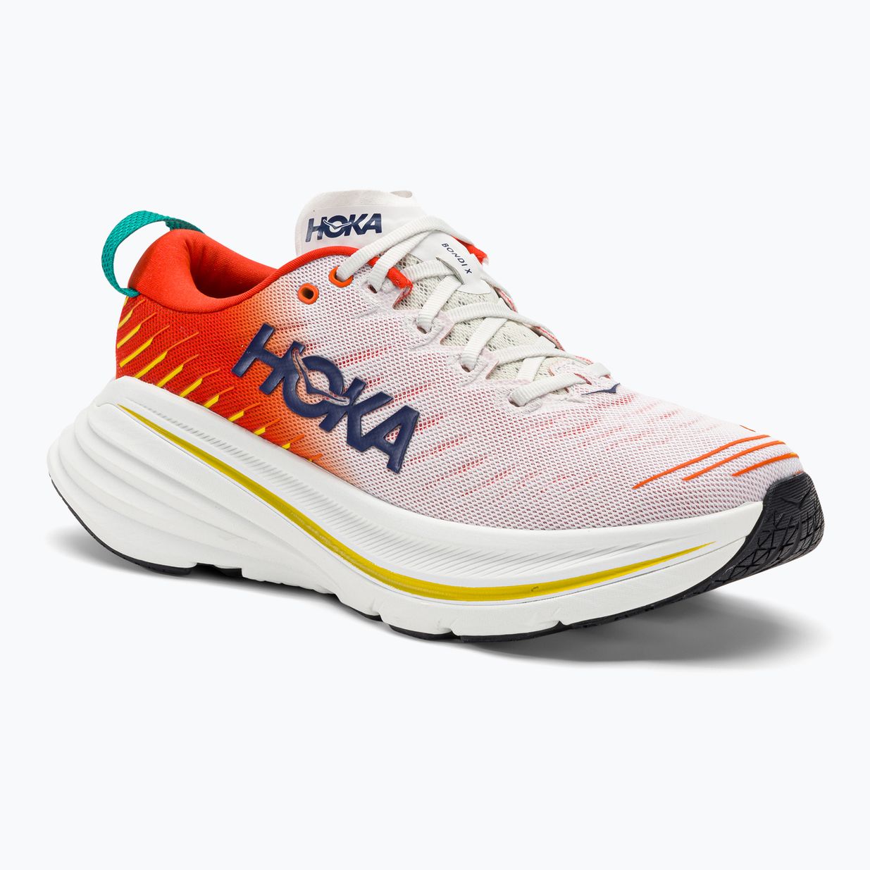 HOKA Bondi X blanc de blanc/flame férfi futócipő