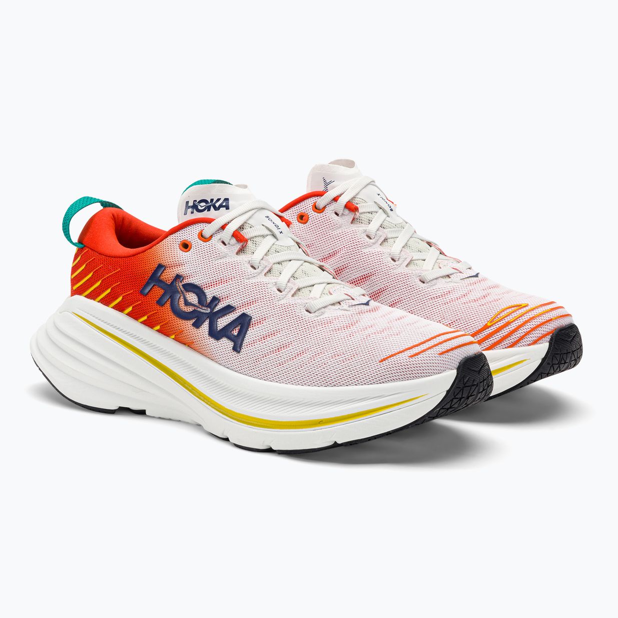 HOKA Bondi X blanc de blanc/flame férfi futócipő 5