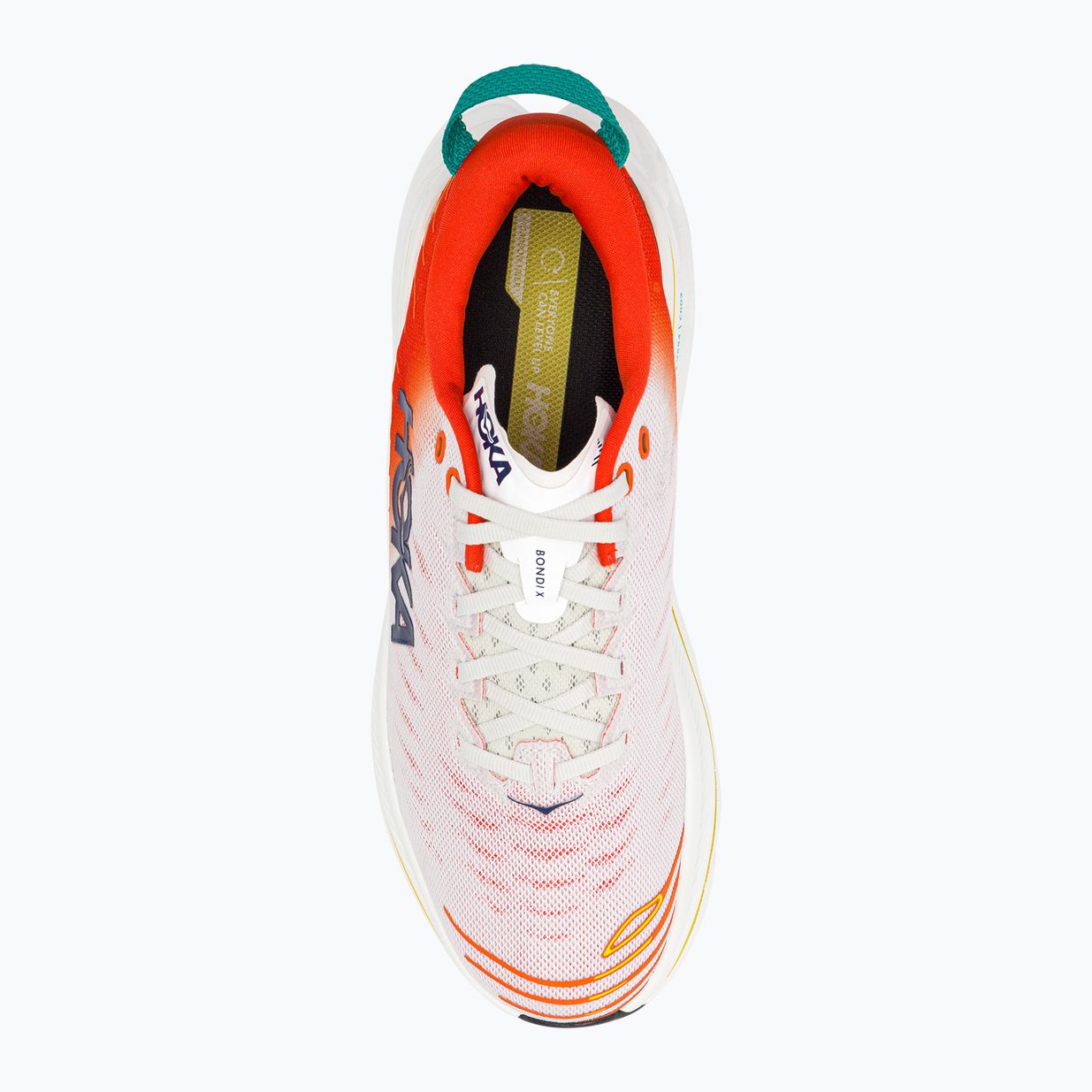 HOKA Bondi X blanc de blanc/flame férfi futócipő 7