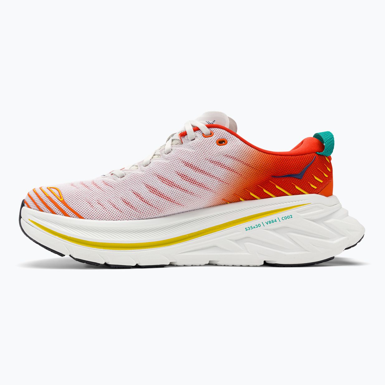 HOKA Bondi X blanc de blanc/flame férfi futócipő 3